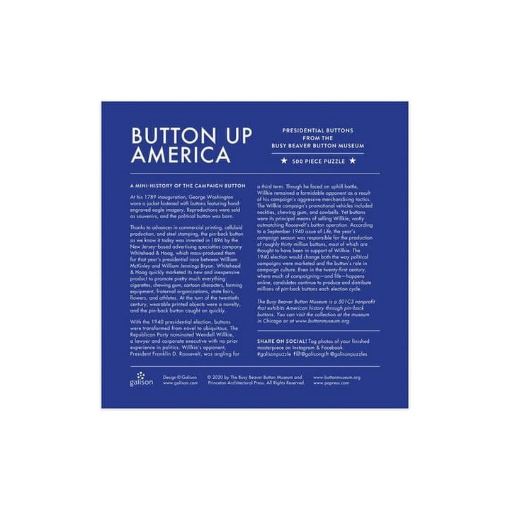Galison Puzzle Placky Ameriky 500 dílků