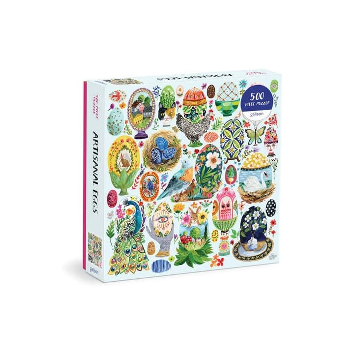 Galison Puzzle Malovaná vajíčka 500 dílků