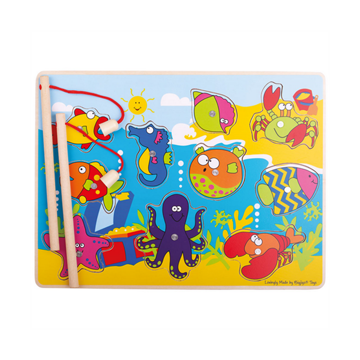 Bigjigs Toys Dřevěný mořský rybolov