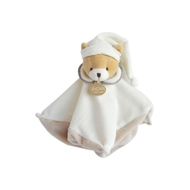 Doudou Dárková sada Plyšový muchláček šedý Medvídek 25 cm