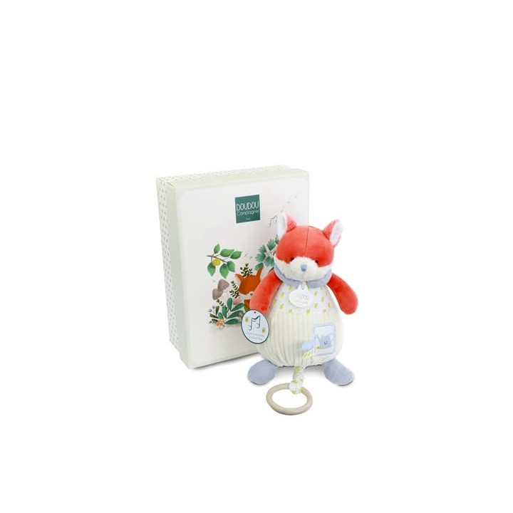 Doudou Dárková sada Plyšová liška Romarin hrající melodii 20 cm
