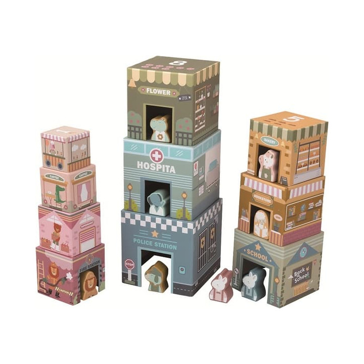 2Kids Toys Skládací věž z kostek City