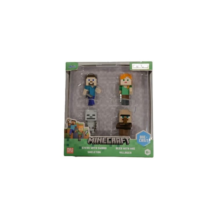 Minecraft Figurky 2,5", sada 4 ks