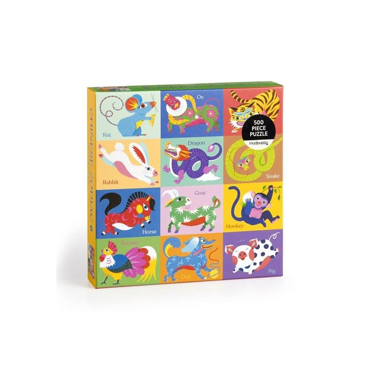 Galison Puzzle Čínský zvěrokruh 500 dílků