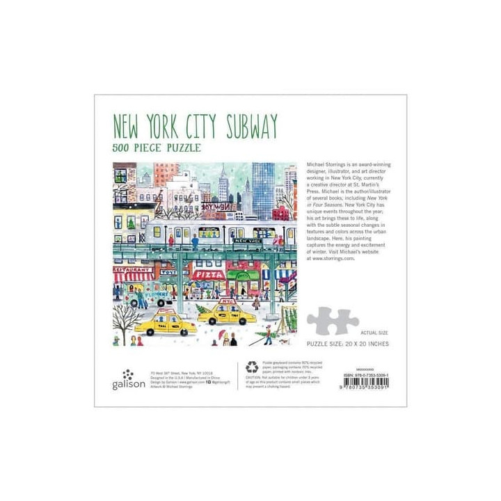 Galison Puzzle V newyorském metru 500 dílků