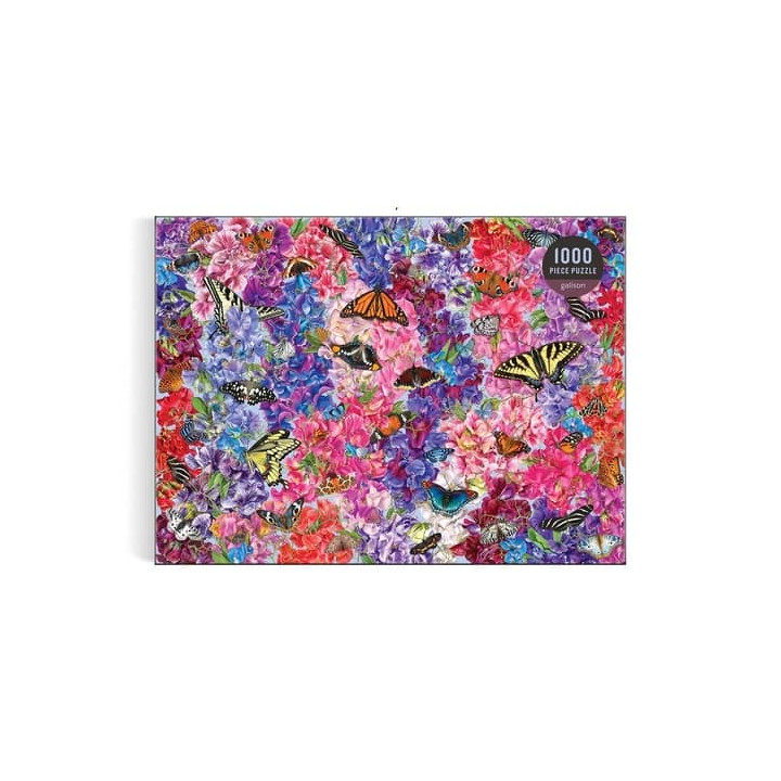 Galison Puzzle Motýli v sladkých hrášcích 1000 dílků