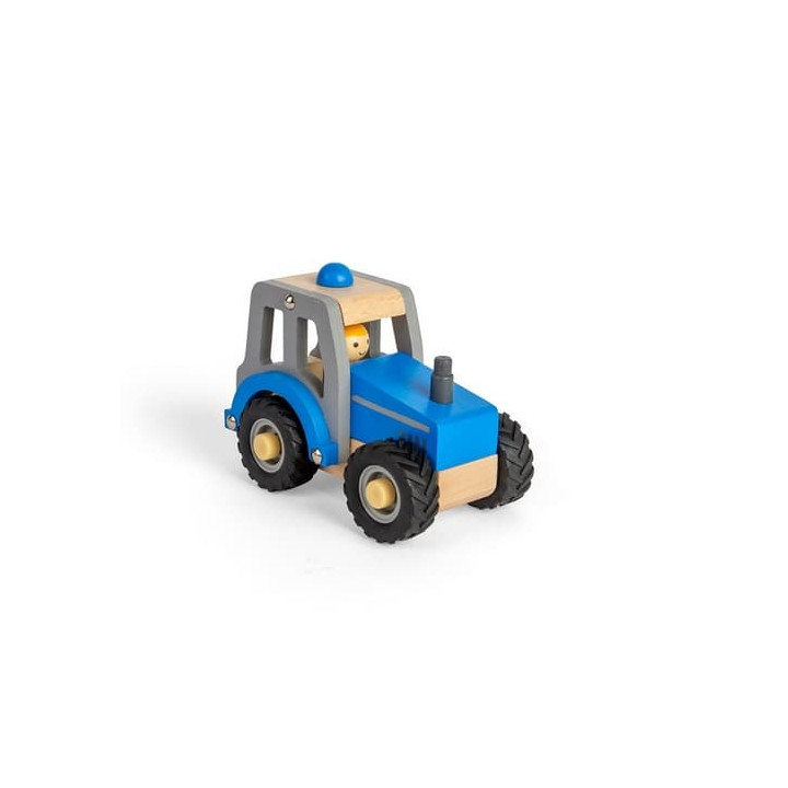 Bigjigs Toys Traktor modrý