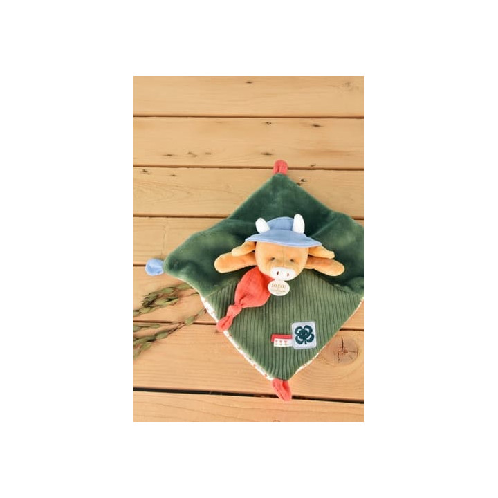 Doudou Dárková sada Plyšový muchláček kravička Aneth 27 cm
