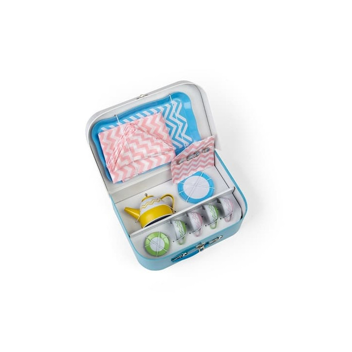 Bigjigs Toys Čajová souprava v kufříku