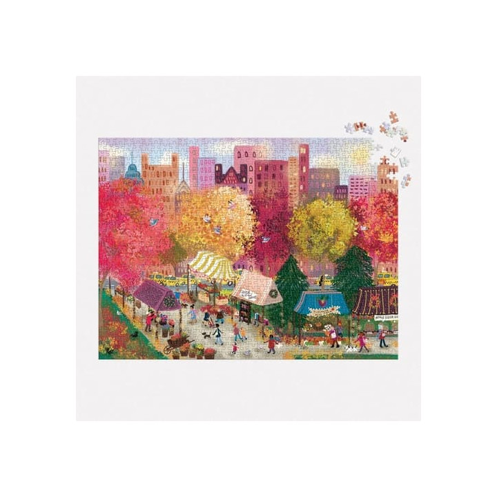 Galison Puzzle Podzim na městském trhu 1000 dílků