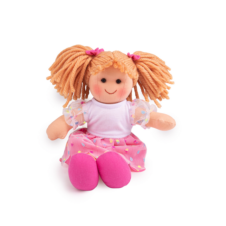 Bigjigs Toys Látková panenka Darcie 28 cm