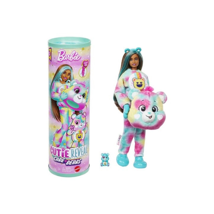 BARBIE CUTIE REVEAL BARBIE A STAROSTLIVÍ MEDVÍDCI SÉRIE 2 - MODRÁ