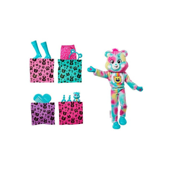 BARBIE CUTIE REVEAL BARBIE A STAROSTLIVÍ MEDVÍDCI SÉRIE 2 - MODRÁ