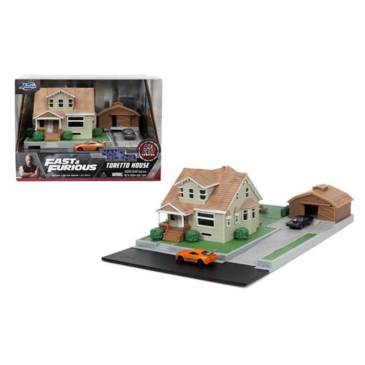 Rychle a zběsile Nanodiorama Dominikův dům s autíčky