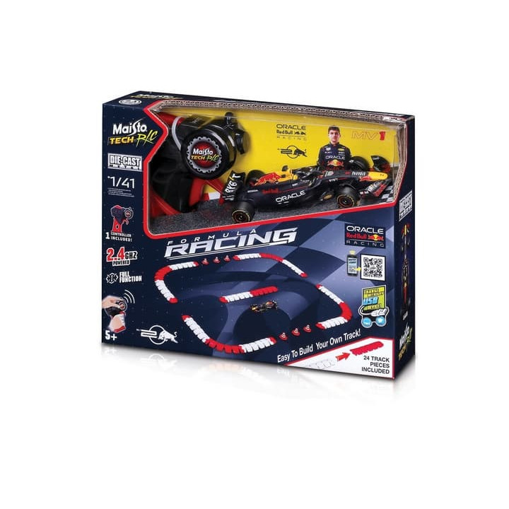 Maisto RC - Red Bull Racing RB20 (2024), 1 Max Verstappen + závodní trať, 1:41, 2,4 GHz, USB, XTR