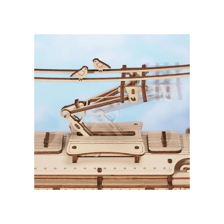 RoboTime 3D dřevěné mechanické puzzle Tramvaj