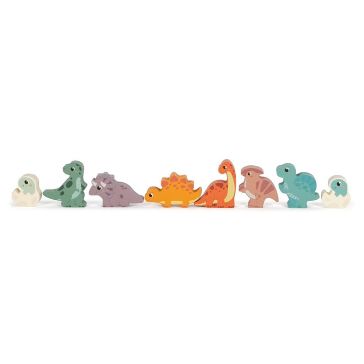 small foot Dřevěné kostky Dino