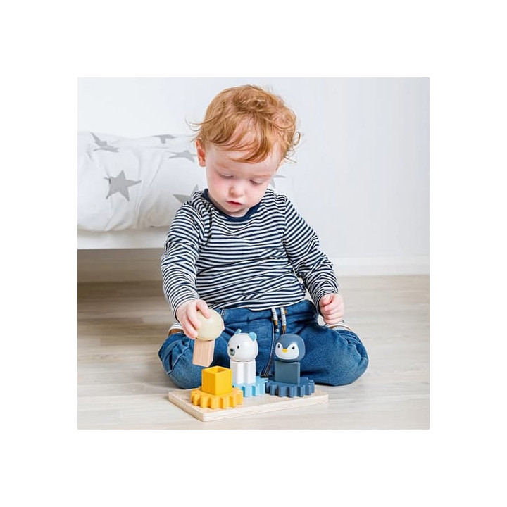 Bigjigs Toys Motorická deska Artic