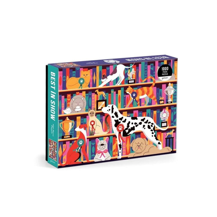 Galison Puzzle Mazlíčci na výstavě 1000 dílků