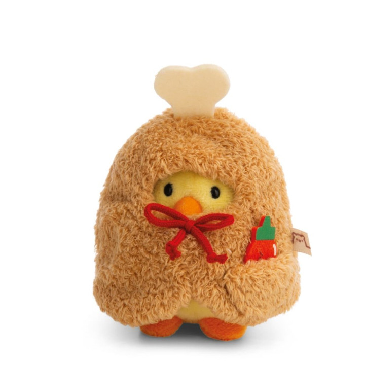 NICI plyš MyMochi Kuře Tschieps 8 cm v kostýmu kuřecí stehýnko a chilli om.,set dár.b. 8,5x6,5x10cm