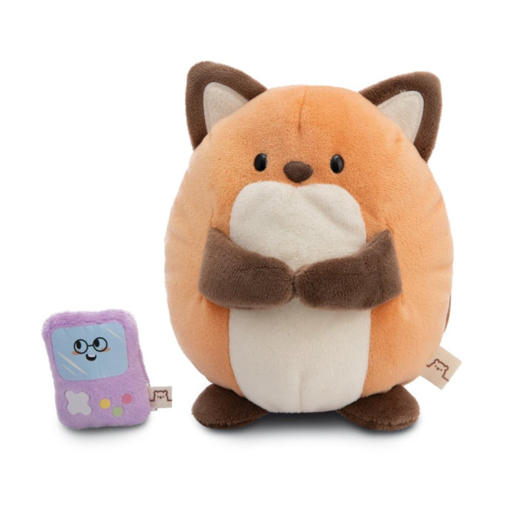 NICI plyš MyMochi Liška Geeks 16cm s videohrou v dárkovém balení,11x12x6,5cm