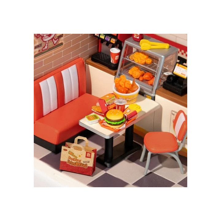 RoboTime Miniatura domečku Restaurace Mňam, mňam burger