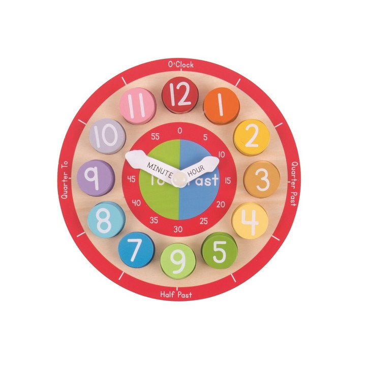 Bigjigs Toys Edukativní hodiny anglické