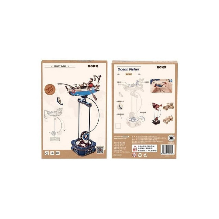 RoboTime 3D mechanická skládačka Rybářská loď s kyvadlem