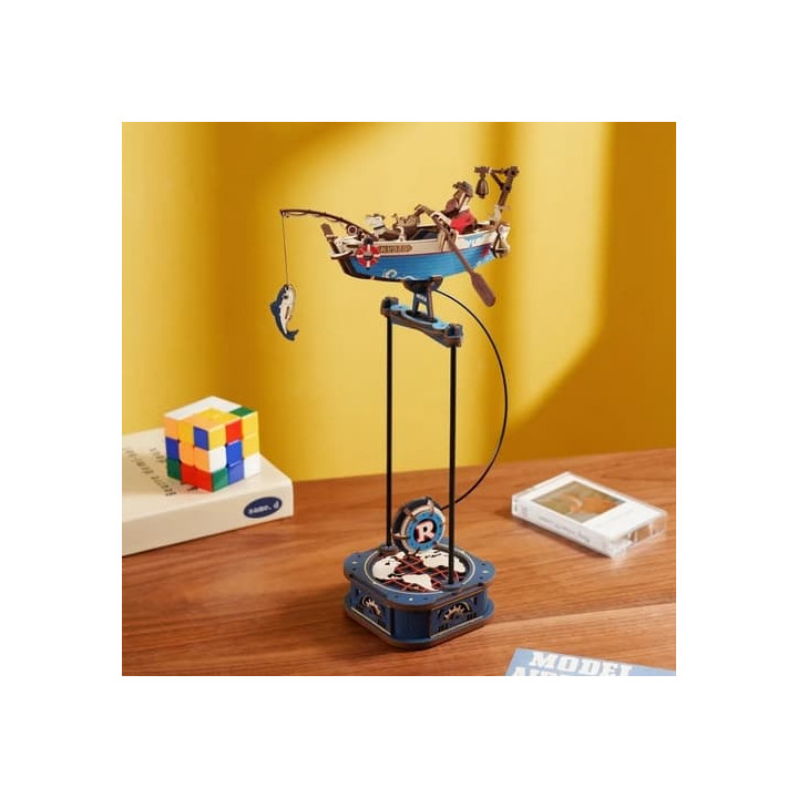 RoboTime 3D mechanická skládačka Rybářská loď s kyvadlem