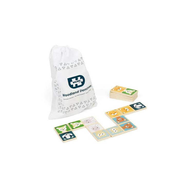 Bigjigs Toys Domino lesní zvířátka