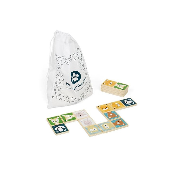 Bigjigs Toys Domino lesní zvířátka