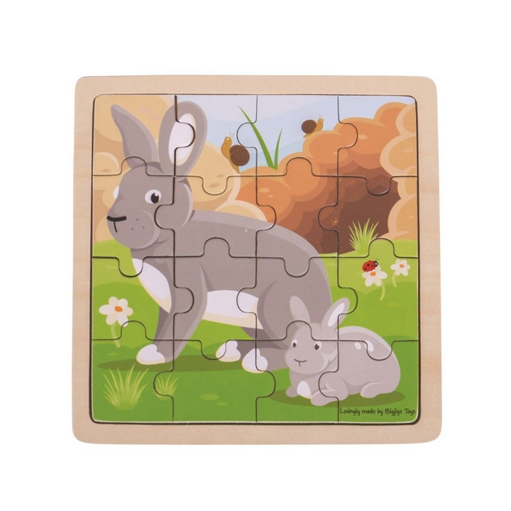 Bigjigs Toys puzzle - Králík s králíčkem