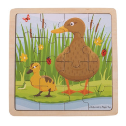 Bigjigs Toys puzzle - Kačenka s kačátkem