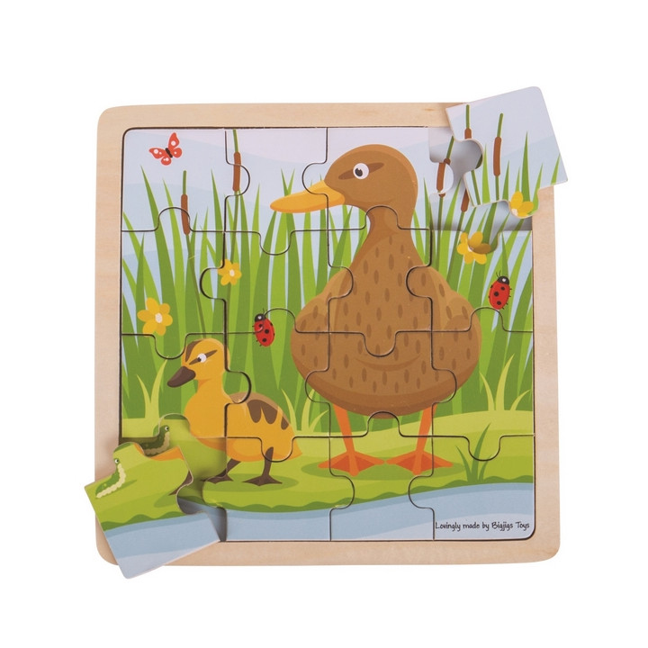 Bigjigs Toys puzzle - Kačenka s kačátkem