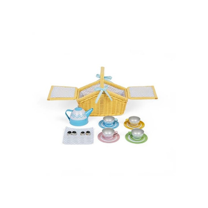 Bigjigs Toys Pikniková sada v košíku
