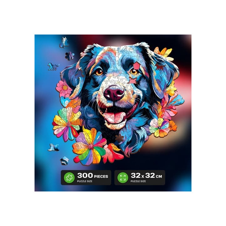 EscapeWelt Dřevěné puzzle Pes 500 dílků