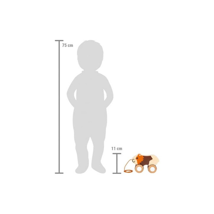 small foot Dřevěná tahací hračka Morče