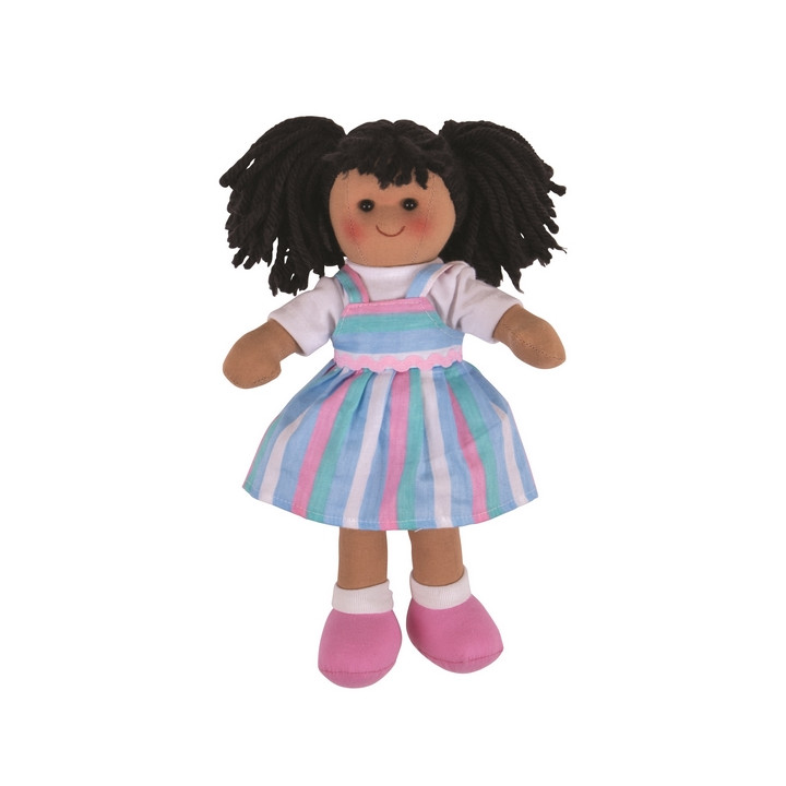 Bigjigs Toys Látková panenka Kira 28 cm