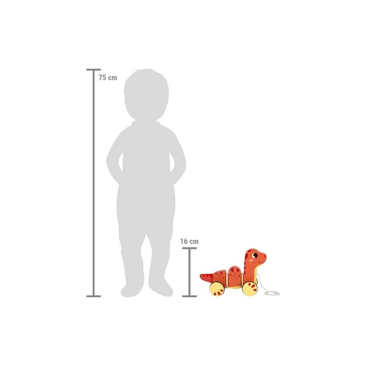 small foot Dřevěná tahací hračka Dino