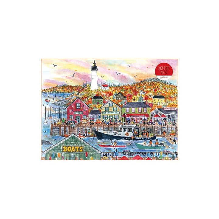 Galison Puzzle Podzim u moře 1000 dílků