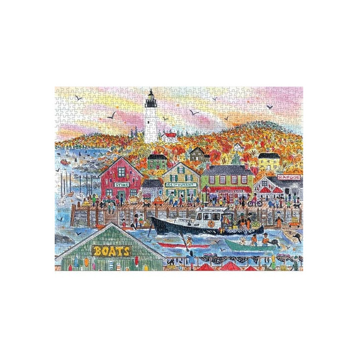 Galison Puzzle Podzim u moře 1000 dílků