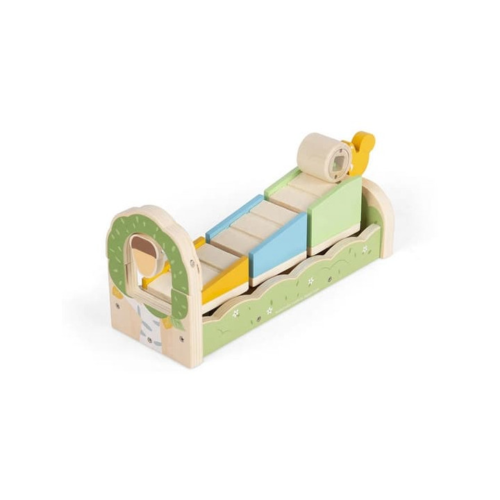 Bigjigs Toys Motorická rampa s veverkou