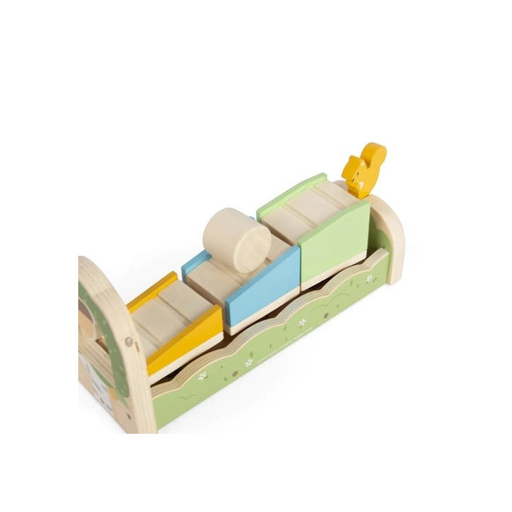 Bigjigs Toys Motorická rampa s veverkou