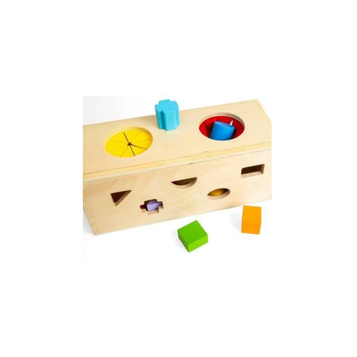 Bigjigs Toys Vkládání a třídění Tajemná krabička