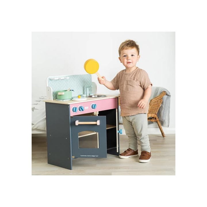 Bigjigs Toys Dětská kuchyňka ve skandinávském stylu