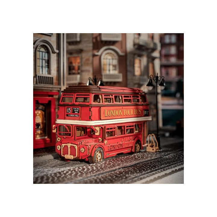 RoboTime 3D dřevěná skládačka Londýnský double-decker