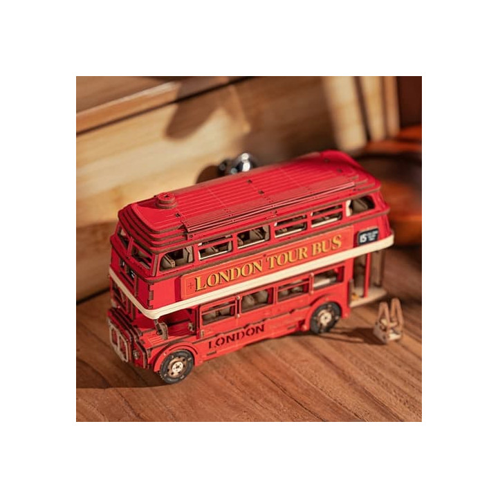RoboTime 3D dřevěná skládačka Londýnský double-decker