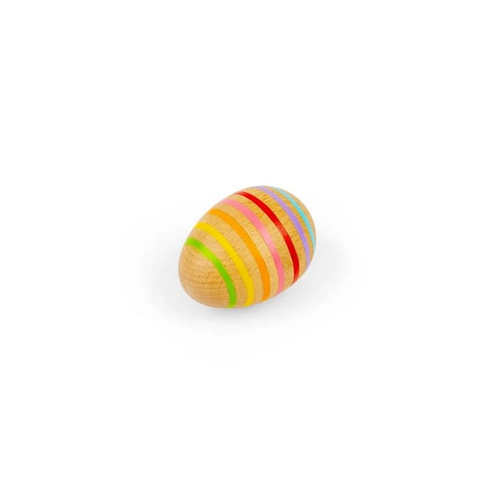 Bigjigs Toys Dřevěné hudební vejce pruhované