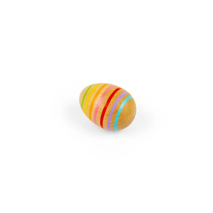 Bigjigs Toys Dřevěné hudební vejce pruhované