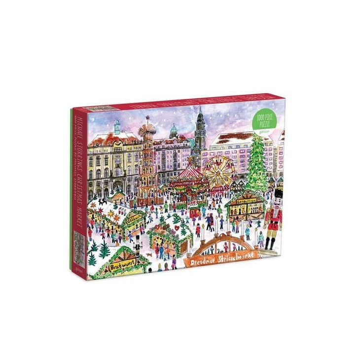 Galison Puzzle Vánoční trh 1000 dílků